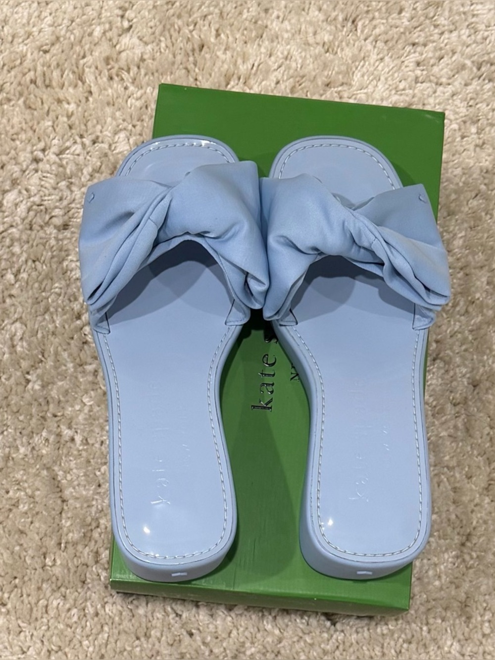 New Kate Spade neoprene bowwedge sandals 8.5 - Picture 10 of 11
